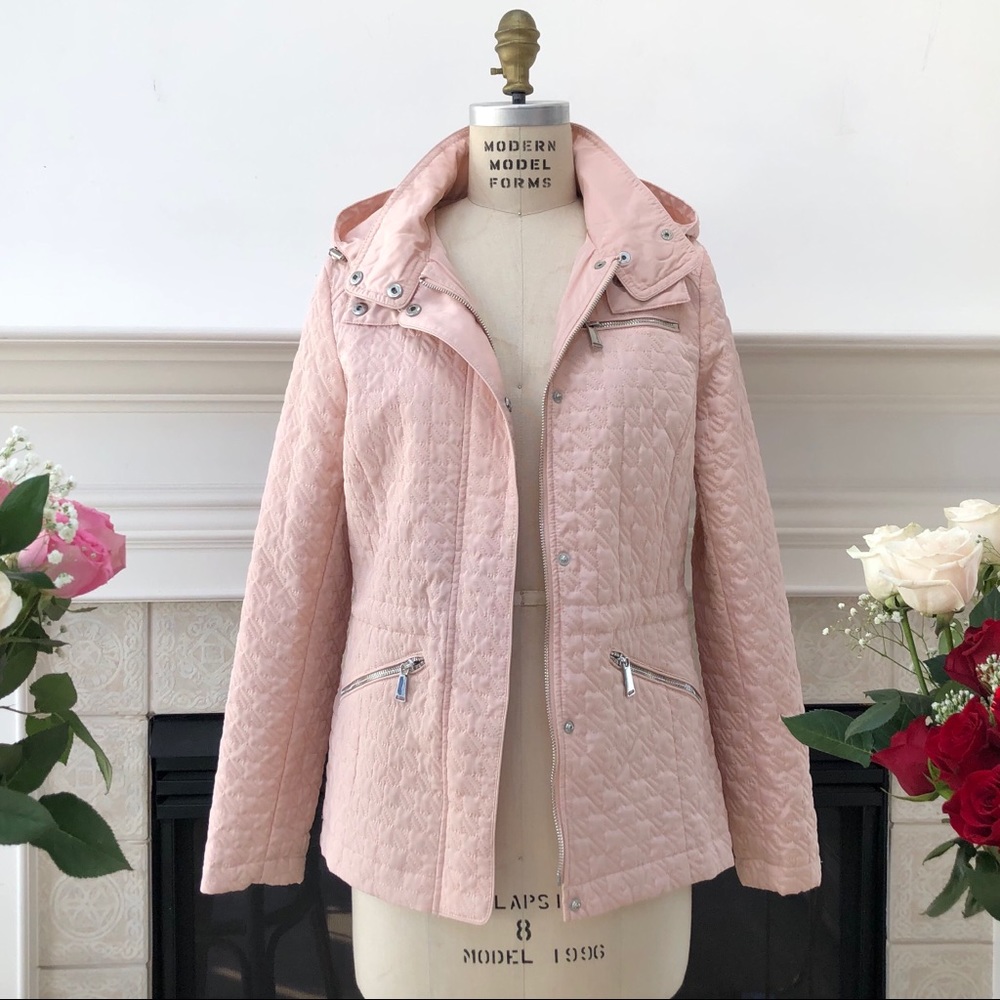 BCBG Hooded Quilted Anorak Jacket - Picture 4 of 8